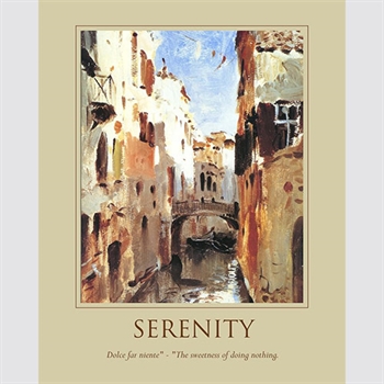 Serenity Masterpiece Print with Text - myDaVinci